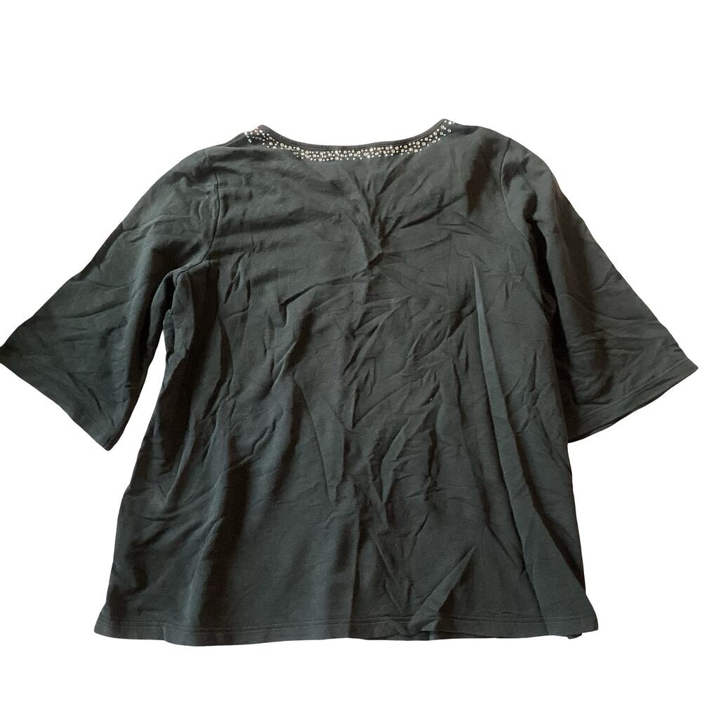 Quacker Factory Rhinestone Embellished Top - Picture 8 of 8